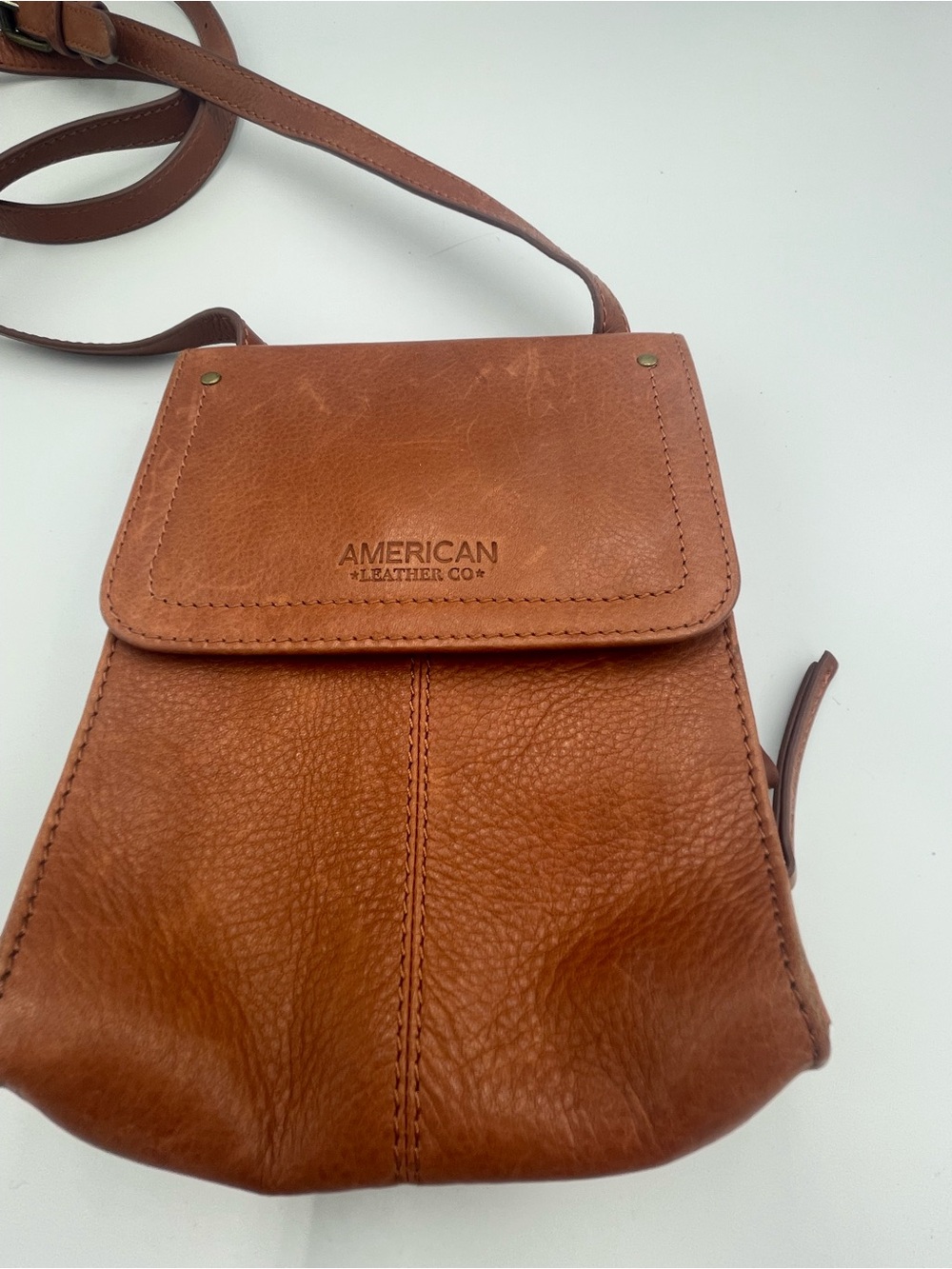 American Leather Co. Women's Crossbody Bag - Tan Brown